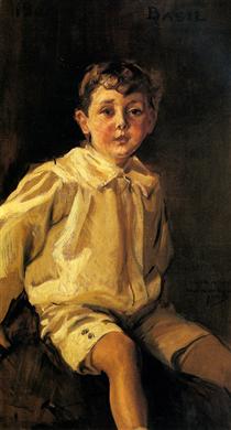 A Portrait of Basil Mundy - Joaquín Sorolla