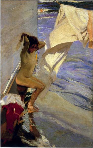 Before the Bath, 1909 - Хоакін Соролья