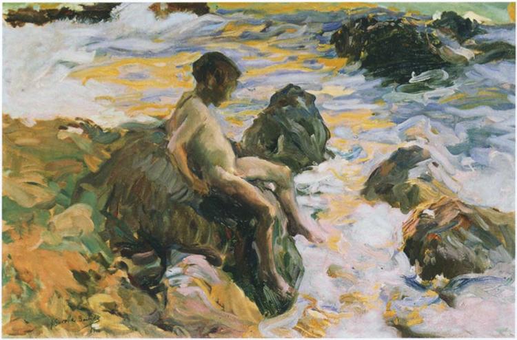 Boy in Sea Foam, 1900 - Хоакин Соролья