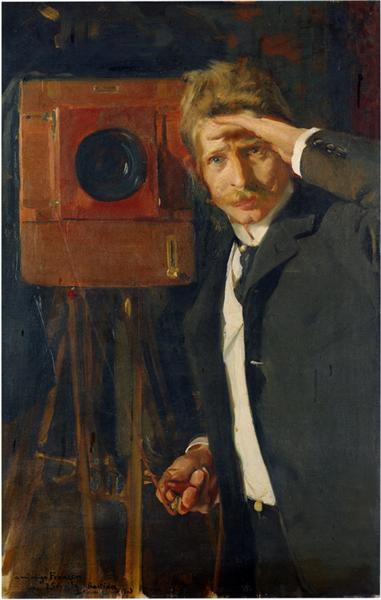 Portrait of photographer, Christian Franzen, 1901 - Joaquín Sorolla