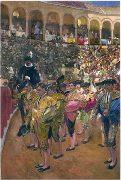 Seville, the Bullfighters, 1915 - Хоакін Соролья