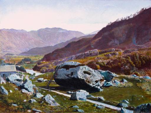 Bowder Stone, Borrowdale, c.1870 - John Atkinson Grimshaw
