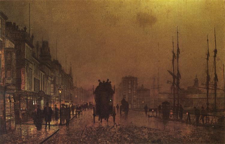 Glasgow Docks - Джон Эткинсон Гримшоу
