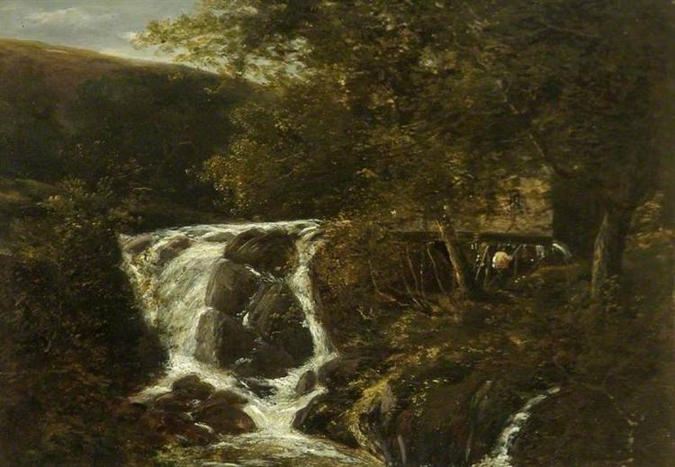 Landscape with a Waterfall near Norwich, Norfolk, 1819 - John Crome