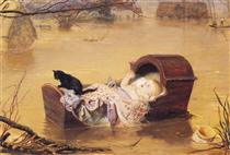 A flood - John Everett Millais