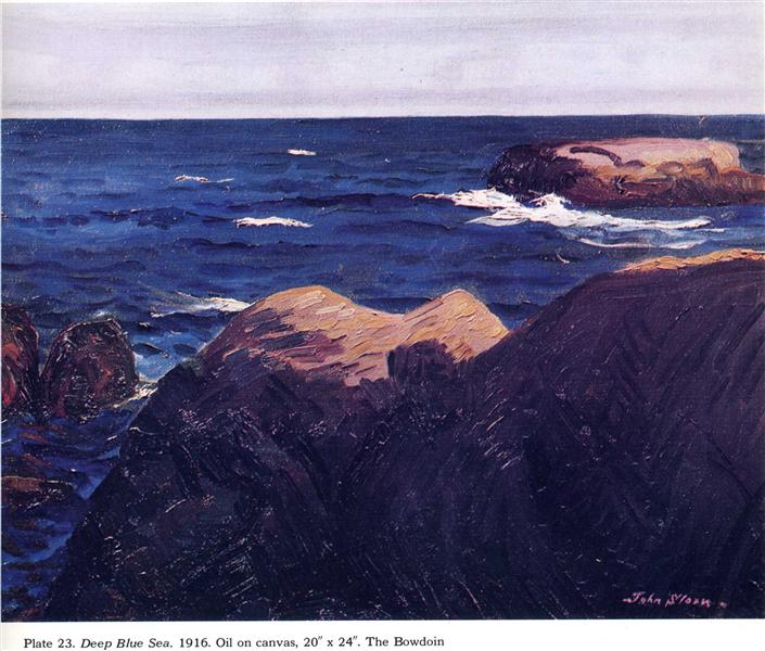 Deep Blue Sea, 1916 - Джон Френч Слоан
