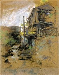 Abandoned Mill - Джон Генри Твахтман (Tуоктмен)
