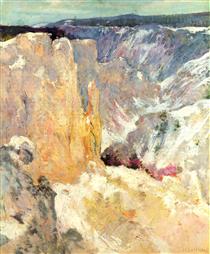 Canyon in the Yellowstone - Джон Генри Твахтман (Tуоктмен)