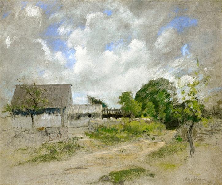 Farm Scene, 1888 - 1891 - Джон Генрі Твахтман (Tуоктмен)