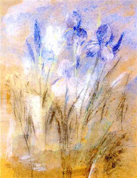 Irises, c.1894 - c.1896 - Джон Генрі Твахтман (Tуоктмен)