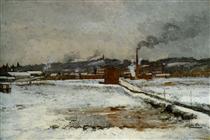 Winter Landscape - Джон Генри Твахтман (Tуоктмен)