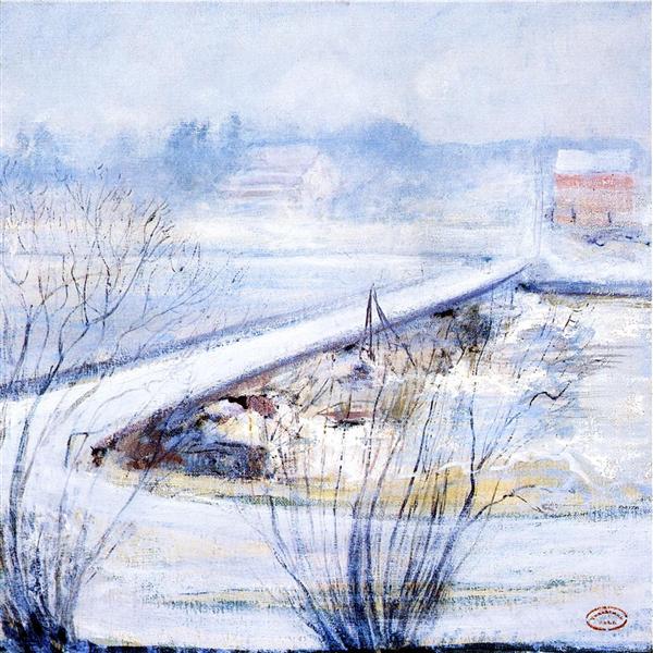 Winter, c.1898 - Джон Генри Твахтман (Tуоктмен)
