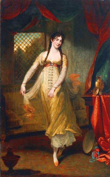 Portrait of Mademoiselle Hilligsberg, 1791 - Джон Хопнер