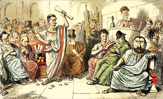 Cicero denouncing Catiline - John Leech - WikiArt.org