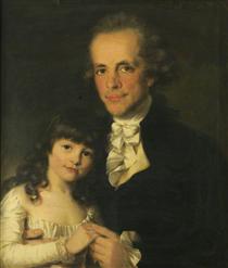 Colonel James Capper and His Daughter - John Russell