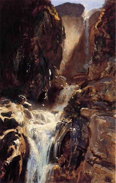 A Waterfall, 1910 - Джон Сингер Сарджент