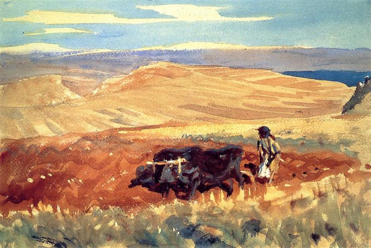 Hills of Galilee, c.1905 - c.1906 - John Singer Sargent