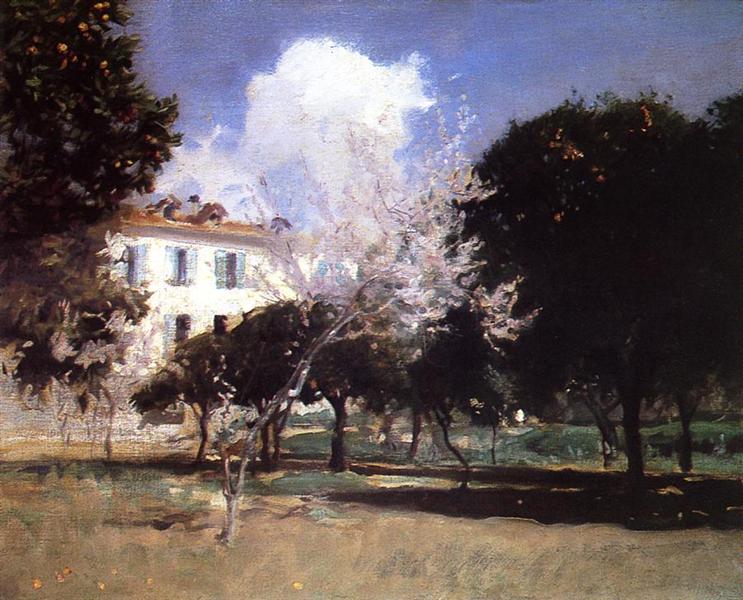 House and Garden, c.1883 - c.1884 - Джон Сингер Сарджент