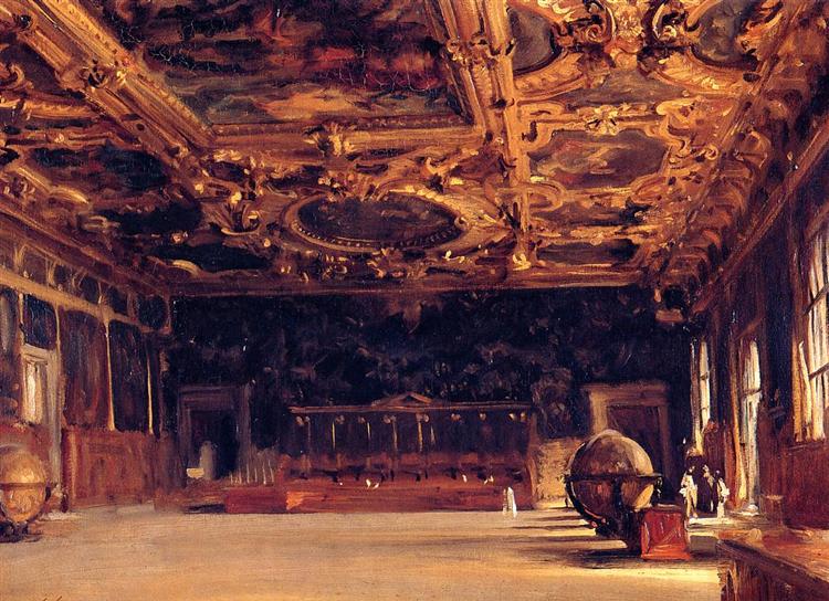 Interior of the Doge's Palace, 1898 - Джон Сингер Сарджент