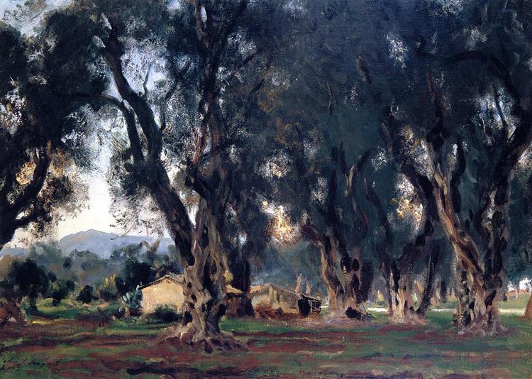 Olive Trees at Corfu, 1909 - John Singer Sargent
