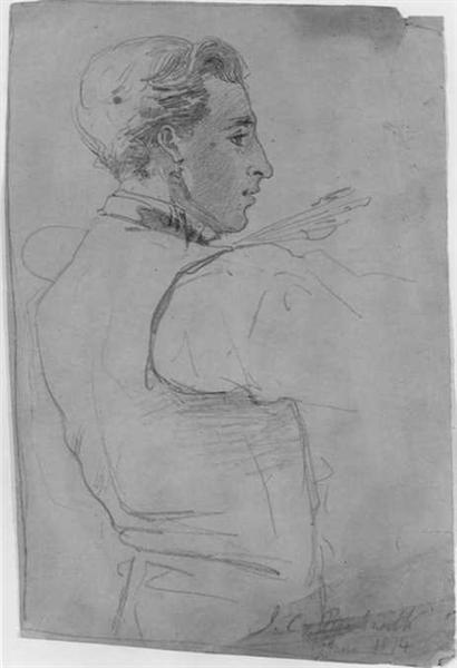 Portrait of James Carroll Beckwith - Джон Сінгер Сарджент
