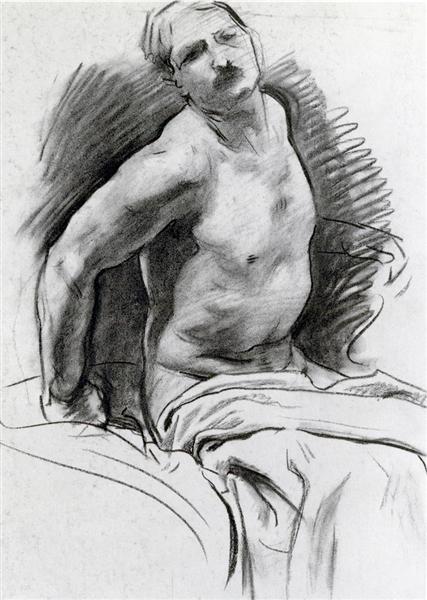 Seated Model with Drapery - John Singer Sargent