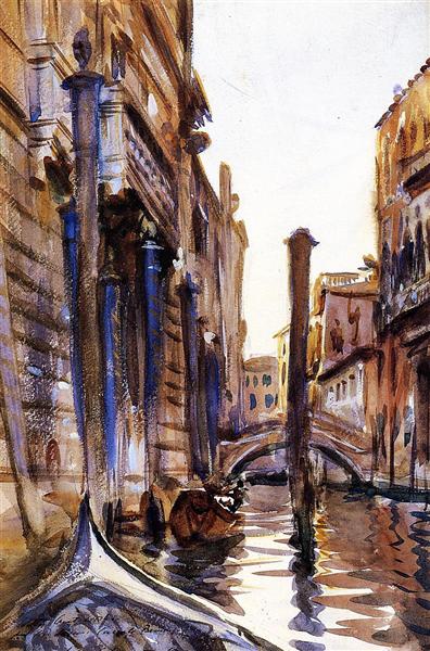 Side Canal in Venice, 1902 - Джон Сингер Сарджент