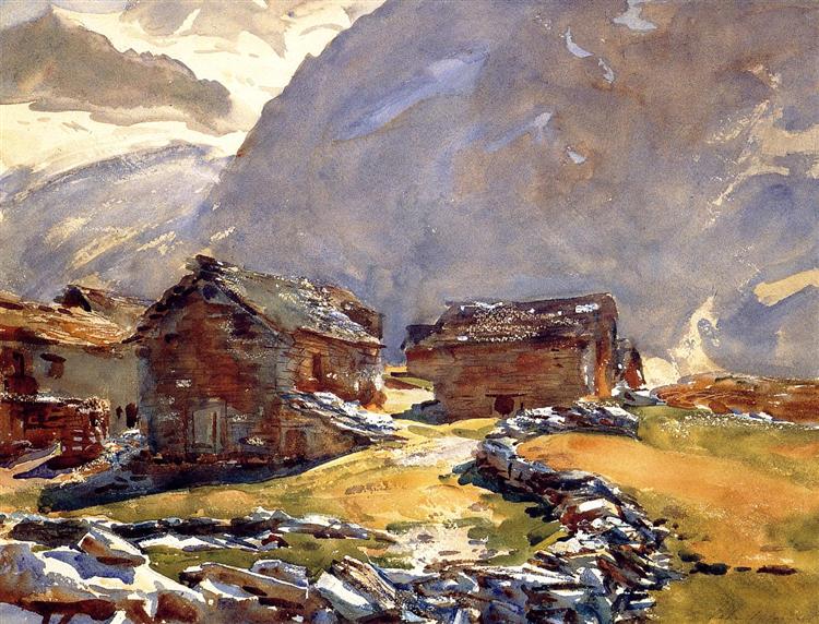 Simplon Pass Chalets, 1911 - John Singer Sargent