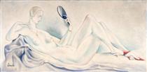 Female nude (for the decoration of Bristol club) - Almada Negreiros