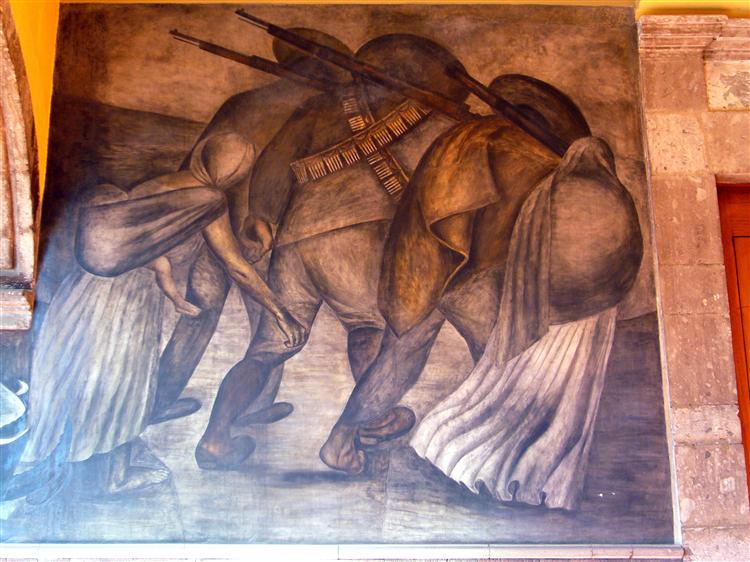 Revolutionaries on the march, 1924 - Jose Clemente Orozco