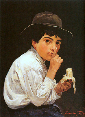 Boy with a banana, 1897 - Хосе Феррас де Алмейда Жуніор