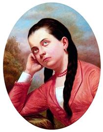 Portrait of a young woman - Хосе Феррас де Алмейда Жуниор