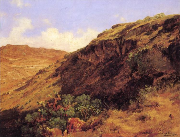 Ladera occidental del cerro de Guerrero, 1876 - Хосе Мария Веласко