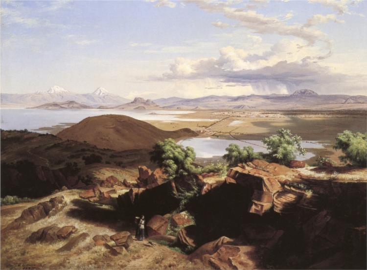 Valle de México desde el cerro de Santa Isabel, 1892 - José María Velasco Gómez