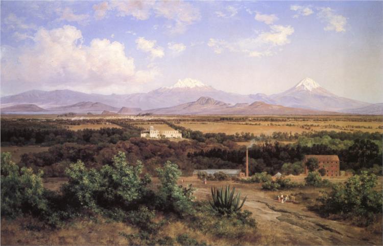 Valle de México desde el Molino del Rey, 1898 - Хосе Мария Веласко
