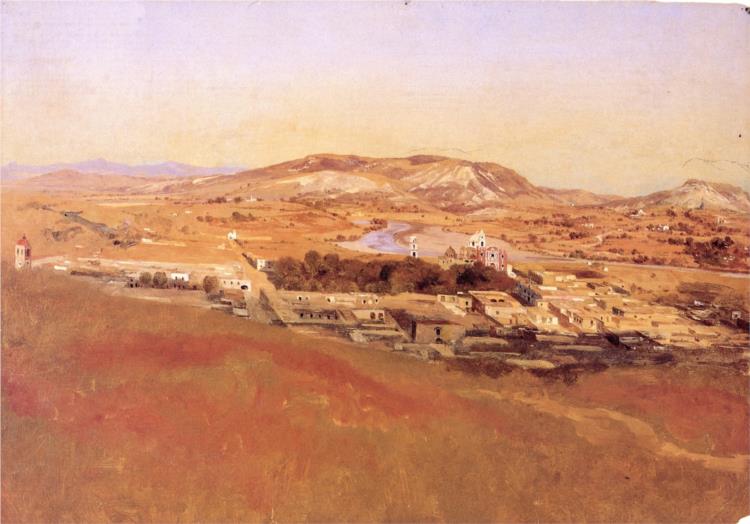 Vista de Tlaxcala - Хосе Марія Веласко