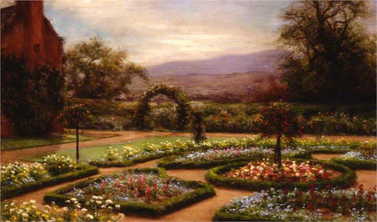 The Garden at Finzean, Aberdeenshire - Joseph Farquharson