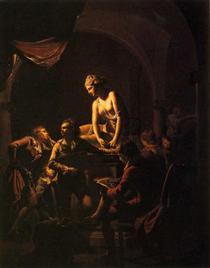 An Academy by Lamplight - Joseph Wright of Derby