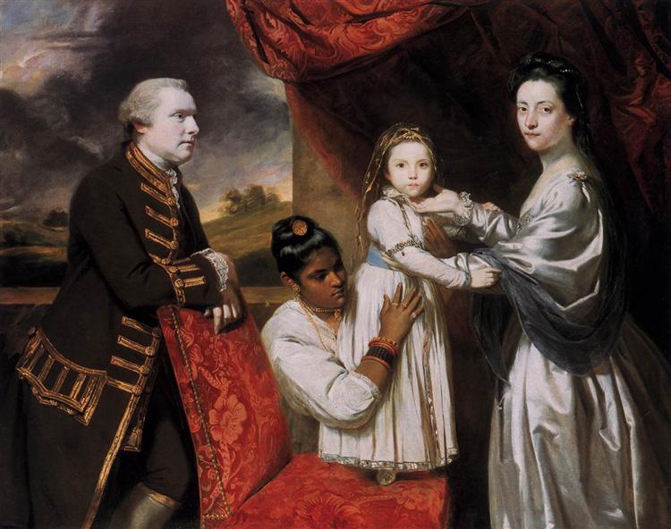 George Clive and his Family with an Indian Maid, 1765 - Джошуа Рейнольдс