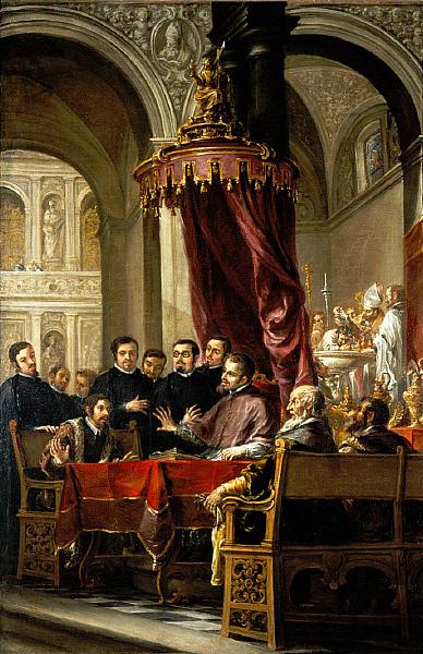 The Conversion and Baptism of St. Augustine by St. Ambrose, 1673 - Juan de Valdes Leal