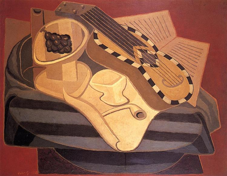 The Guitar with Inlay, 1925 - Хуан Грис