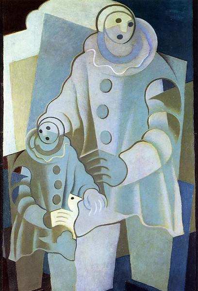 Two Pierrots, 1922 - Хуан Ґріс