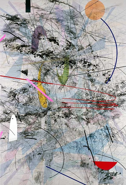 Easy Dark, 2007 Julie Mehretu