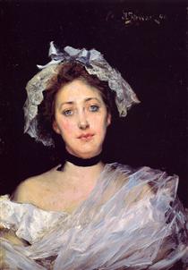 An English Lady - Юлиус Леблан Стюарт