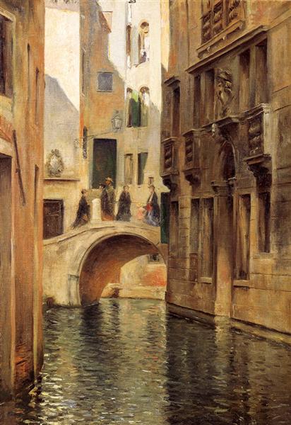 Venetian Canal, 1905 - Юліус Леблан Стюарт