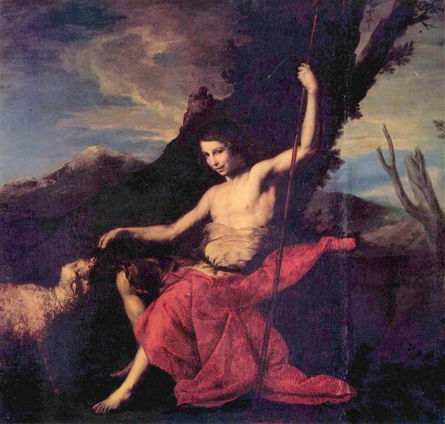 St. John the Baptist in the Wilderness, c.1635 - 胡塞佩·德·里貝拉