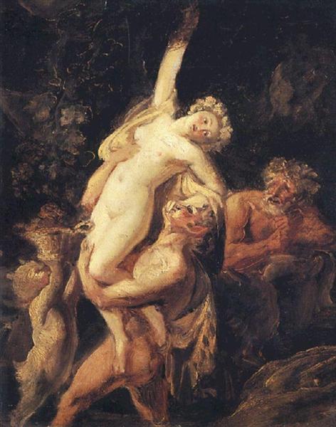 Satyr and Bacchante (Bacchanalia), 1824 - Karl Bryullov