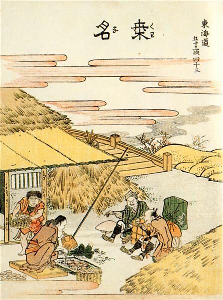 Kuwana - Katsushika Hokusai