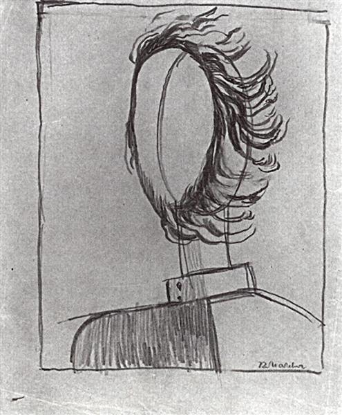 Men's head - Kasimir Sewerinowitsch Malewitsch