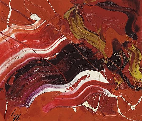 Fluid Red, 1968 - Kazuo Shiraga